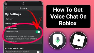 How To Get Voice Chat On Roblox 2024  Enable Voice Chat in Roblox [upl. by Ahsinik]