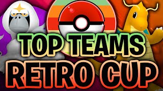 THE BEST 10 TEAMS FOR THE RETRO CUP FOR THE GO BATTLE LEAGUE IN POKEMON GO [upl. by Summer]