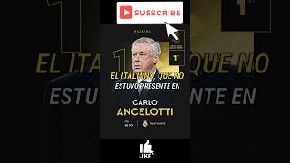 Carlo Ancelotti Gana El Premio Mejor Entrenador Masculino En La Gala Balón de Oro y No Está [upl. by Hasina]