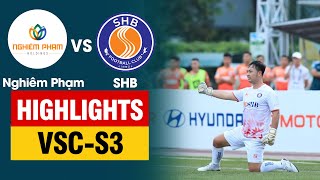 Highlights Nghiêm Phạm vs SHB  Đức Tỉn hóa người nhện từ chối hàng tá siêu phẩm cản phá 2 quả pen [upl. by Melliw]