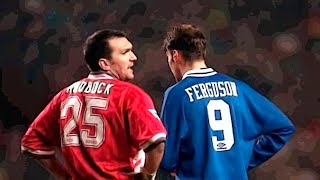 Neil Ruddock tackle on Duncan Ferguson [upl. by Nnednarb]