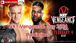 NXT Vengeance Day 2024 NXT Championship Ilja Dragunov vs Trick Williams Predictions WWE 2K23 [upl. by Ettennal]