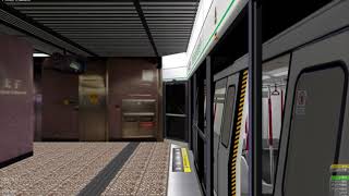 Openbve MTR Kwun Tong Line UP  Whampoa to Tiu Keng Leng TBS [upl. by Farny]