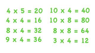 Multiplikationstempo tabell 2 4 8 [upl. by Yakcm]