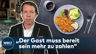 GASTRONOMIE nach CORONA „Der Gast isst das Schnitzel nicht zweimal“  WELT INTERVIEW [upl. by Nolava]