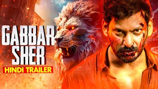 Gabbar Sher Hindi Trailer  Vishal Trisha  Releasing On 25th October 8 PM  New South Movie [upl. by Kyre]