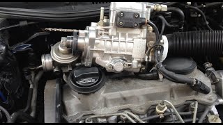 DIY Injection Pump Install MK4 TDI ALH [upl. by Lyda]