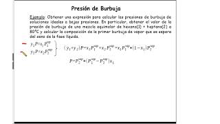 Ejemplos de cálculo de equilibrio líquidovapor [upl. by Ahsieka]