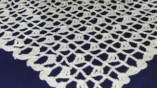 💯 Super Easy😲😲 Crochet Mesh shawl Crochet Triangle Shawl for beginners [upl. by Koenraad126]