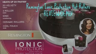 Remington Ionic Protection Hot Rollers REVIEWDEMO [upl. by Nilauqcaj871]