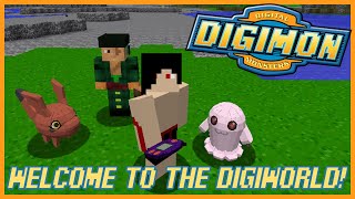 NEW DIGIDESTINED WELCOME TO THE DIGIWORLD Minecraft Digimobs Mod Episode 1 [upl. by Arenat427]