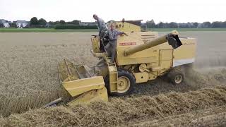 very small combine harvester new holland clayson 135 [upl. by Gilead]