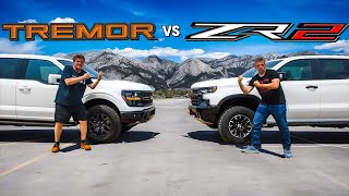 Chevy Silverado ZR2 vs Ford F150 Tremor The Choice Is Not Obvious [upl. by Eastlake683]