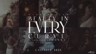 BEAUTY IN EVERY CURVE  CALENDAR 2025 RECREATION PAINTING INTO PHOTOGRAPHY [upl. by Notlit586]