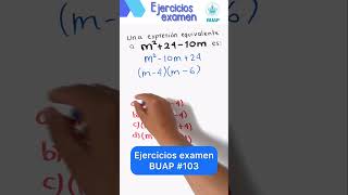 🔵Ejercicios examen buap 103 [upl. by Patsy]