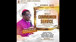 HOLY COMMUNION SERVICE20TH OCT 2024 700 AM [upl. by Janeta]