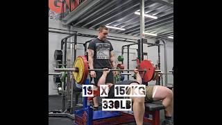 Bench Press 150kg  330lb  19 REPS [upl. by Survance]