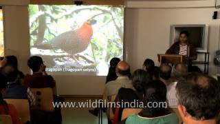 Rajarshi Chakraborty on Tragopans at Mussoorie Writers Festival Part 7 [upl. by Austina73]