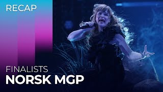 Norsk Melodi Grand Prix 2024 Norway  Finalists  RECAP [upl. by Dever]