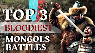 TOP 3 medieval massive battles that CHANGED history of Mongol EMPIRE [upl. by Anwahsar]