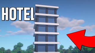 Minecraft 20 Hotel Build Hacks [upl. by Burnsed]