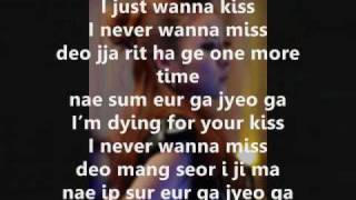 Sandara Park  Kiss  Ft CL  W Lyrics [upl. by Leoline]