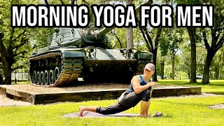 Morning Yoga for Men 10 Min Full Body Yoga for Men Stretch Workout [upl. by Bork]