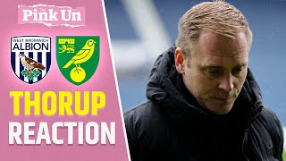 Johannes Hoff Thorup Reaction  West Brom 22 Norwich City  The Pink Un [upl. by Artemisia]