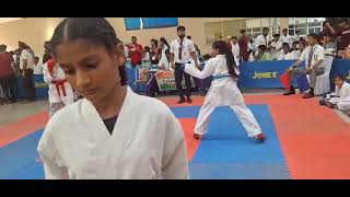 GURJASLEEN KAUR BARNALA BLUE CORNER AKFP PUNJAB STATE KARATE TOURNAMENT MOHALI [upl. by Gardie]