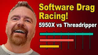 Software Drag Racing M1 vs 5950X vs Threadripper [upl. by Eynenihc]