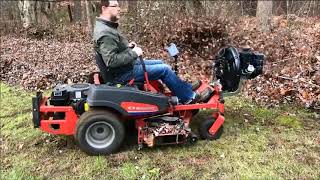 Umount ZTR Yard Clean Up 7hp [upl. by Ilrahs]