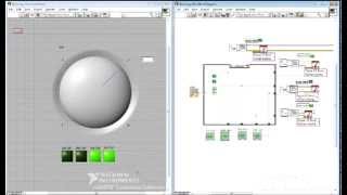 Stepper Motor program with a National Instruments LabVIEW Interface [upl. by Aierbma]