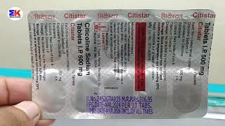 Citistar Tablet  Citicoline 500mg Tablet  Citistar Tablet Uses Benefits dosage review in hindi [upl. by Holcomb]