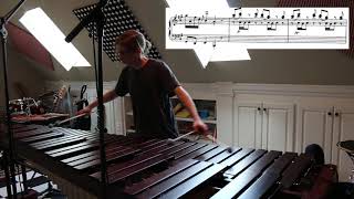 CPE Bach Sonata in A Wq554 on Marimba [upl. by Elrem]