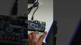 Basys3 FPGA Board 8bit Syncronous counter [upl. by Anelhtac]