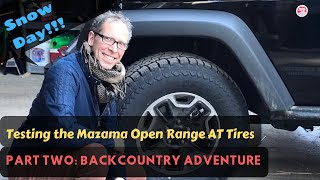 Snow Testing the Mazama Open Range AT Tire Part Two [upl. by Bowler]