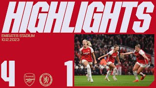 WHAT A WIN  Arsenal vs Chelsea 41  Meado screamer Ilestedts header and Russos brace  WSL [upl. by Pence344]