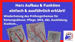 RD PRÜFUNGSWISSEN Herz umfassender erklärt Anatomie amp Physiologie längere Version [upl. by Schroeder]