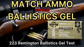 223 MATCH GRADE vs GEL 223 Remington PPU Match 69gr HPBT Ammo Test [upl. by Dorsey]