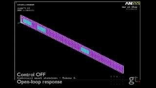 Simulation of Active Vibration Control in ANSYS [upl. by Millard191]