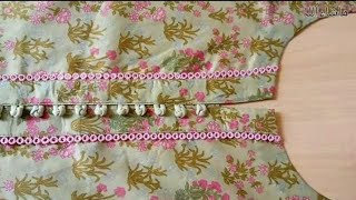 very stylish and beautiful new neck design cutting and stitching sewing neckdesign [upl. by Laddy]