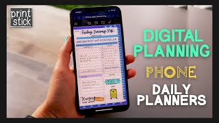 How to use a Digital Planner on your Phone  Daily iPhone Planning  PrintStick [upl. by Leunamesoj784]