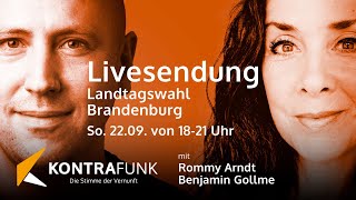 🔴 KONTRAFUNK live – Sondersendung zur Landtagswahl in Brandenburg [upl. by Gasper]