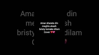 Amar Sharata Din Meghla Akash Brishty Tomake Dilam Cover [upl. by Romaine965]