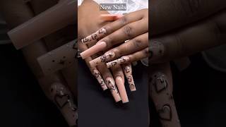 The process Long Acrylic Nails Set💖🌺💗newnails nailart youtube shorts nails [upl. by Friede817]