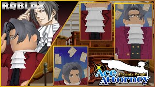 Miles Edgeworth Roblox Avatar Showcase  Ace Attorney [upl. by Arman]