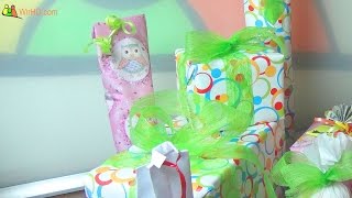 Weinflaschen als Geschenk verpacken  Geschenke einpacken Anleitung  Tutorial [upl. by Aicilic]