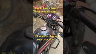 Handlebar mirror fiting motovlog rider modification shorts [upl. by Alia165]