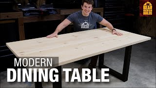 Super Simple Modern Dining Room Table [upl. by Laamak]