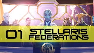 MY FACTION SAYS YES TO EVERYTHING Stellaris Federations Gameplay Part 1 [upl. by Nittirb76]